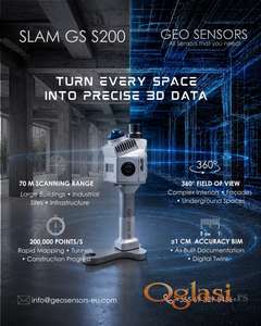 GS-S200 PRO – Profesionalni 3D SLAM LiDAR skener